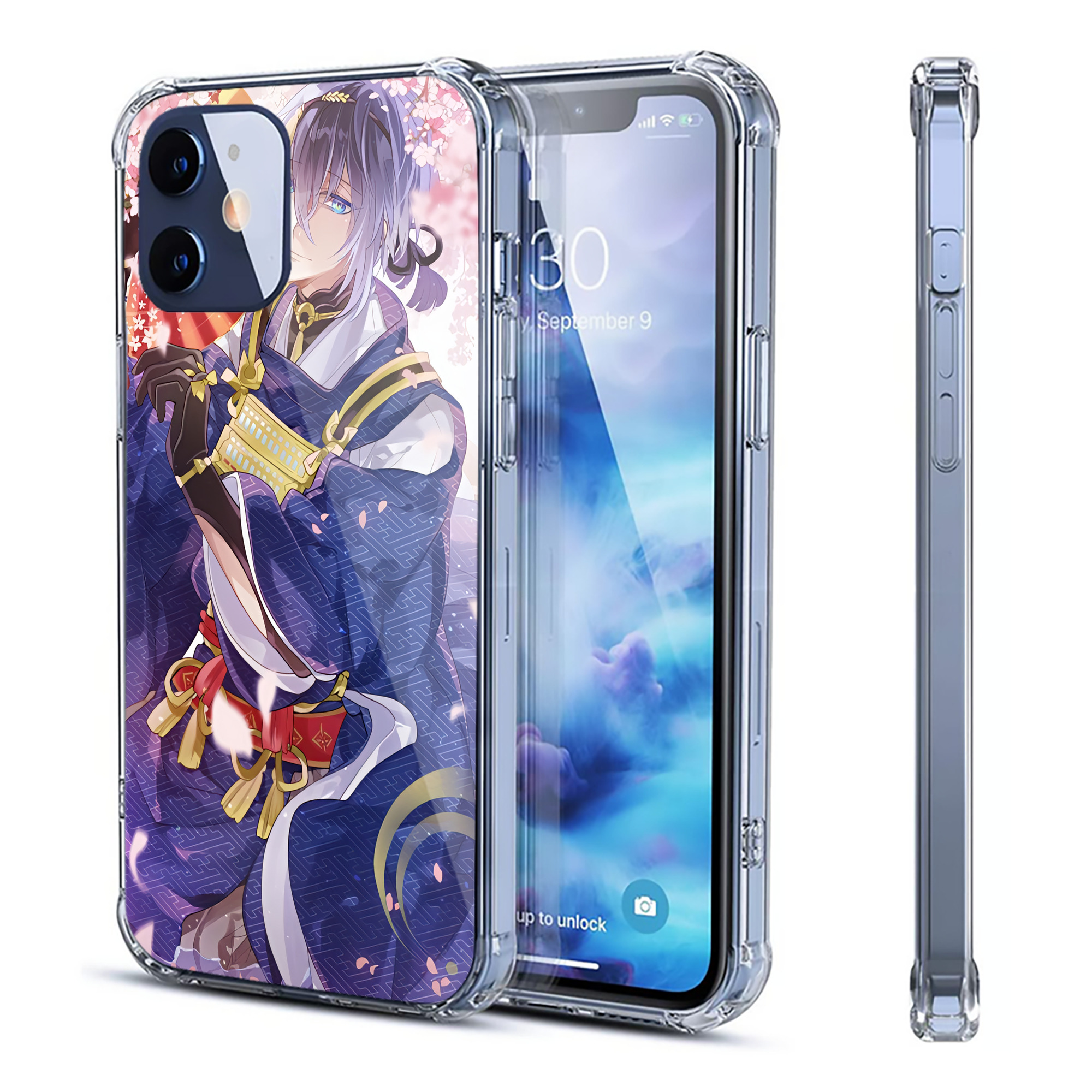 （画像用） 刀剣乱舞 Touken Ranbu 【iPhone 12シリーズ対応】透明スマホケース（クリアソフトケース）